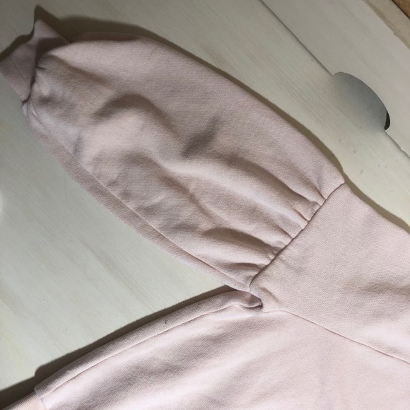 Aerie Pink Balloon Sleeve Crew Neck Sweater - Picture 3 of 6
